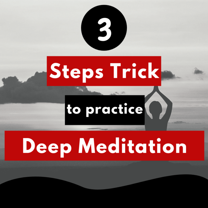 Meditate steps infographic Meditate steps infographic